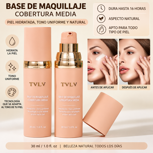 Base de maquillaje TVLV de cobertura media 30 ml