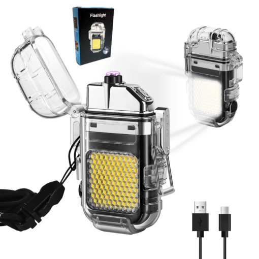 Encendedor Recargable Con Linterna LED