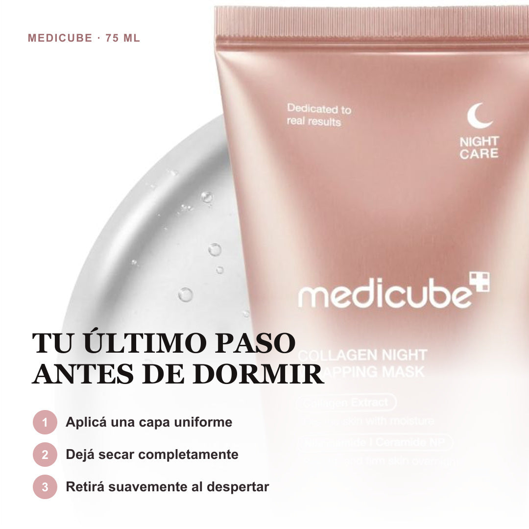 Cómo usar Medicube Collagen Night Wrapping Mask