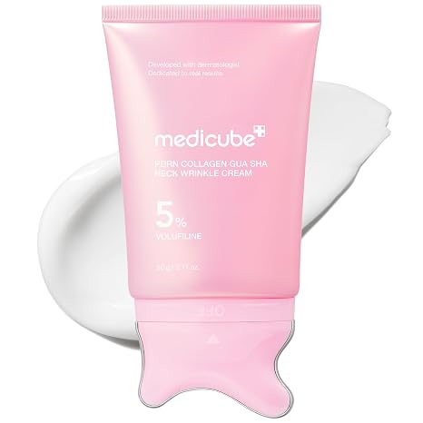 Medicube PDRN Collagen Gua Sha Neck Cream 90 g con aplicador integrado
